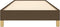 vidaXL - Bedframe - zonder - matras - 100x200 - cm - stof - donkerbruin