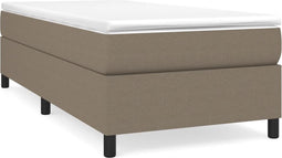 vidaXL - Bedframe - zonder - matras - 100x200 - cm - stof - taupe