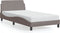 vidaXL - Bedframe - zonder - matras - 100x200 - cm - stof - taupe
