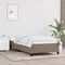 vidaXL - Bedframe - zonder - matras - 100x200 - cm - stof - taupe