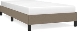 vidaXL - Bedframe - zonder - matras - 100x200 - cm - stof - taupe