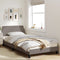 vidaXL - Bedframe - zonder - matras - 100x200 - cm - stof - taupe