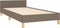vidaXL - Bedframe - zonder - matras - 100x200 - cm - stof - taupe