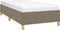 vidaXL - Bedframe - zonder - matras - 100x200 - cm - stof - taupe