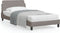 vidaXL - Bedframe - zonder - matras - 100x200 - cm - stof - taupe