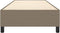 vidaXL - Bedframe - zonder - matras - 100x200 - cm - stof - taupe