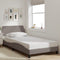 vidaXL - Bedframe - zonder - matras - 100x200 - cm - stof - taupe