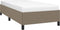 vidaXL - Bedframe - zonder - matras - 100x200 - cm - stof - taupe