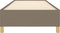 vidaXL - Bedframe - zonder - matras - 100x200 - cm - stof - taupe