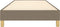 vidaXL - Bedframe - zonder - matras - 100x200 - cm - stof - taupe