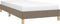 vidaXL - Bedframe - zonder - matras - 100x200 - cm - stof - taupe