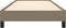 vidaXL - Bedframe - zonder - matras - 100x200 - cm - stof - taupe