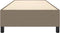 vidaXL - Bedframe - zonder - matras - 100x200 - cm - stof - taupe