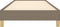 vidaXL - Bedframe - zonder - matras - 100x200 - cm - stof - taupe