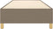 vidaXL - Bedframe - zonder - matras - 100x200 - cm - stof - taupe