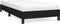 vidaXL - Bedframe - zonder - matras - 100x200 - cm - stof - zwart