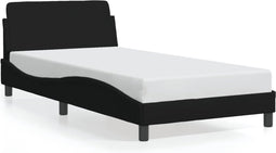 vidaXL - Bedframe - zonder - matras - 100x200 - cm - stof - zwart