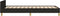 vidaXL - Bedframe - zonder - matras - 100x200 - cm - stof - zwart