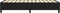 vidaXL - Bedframe - zonder - matras - 100x200 - cm - stof - zwart