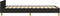 vidaXL - Bedframe - zonder - matras - 100x200 - cm - stof - zwart