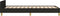 vidaXL - Bedframe - zonder - matras - 100x200 - cm - stof - zwart