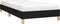 vidaXL - Bedframe - zonder - matras - 100x200 - cm - stof - zwart
