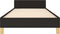 vidaXL - Bedframe - zonder - matras - 100x200 - cm - stof - zwart
