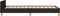 vidaXL - Bedframe - zonder - matras - 100x200 - cm - stof - zwart