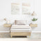 vidaXL - Bedframe - zonder - matras - 100x200cm - spaanplaat - sonoma - eikenkleurig