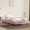 vidaXL - Bedframe - zonder - matras - 100x220 - cm - fluweel - roze