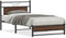 vidaXL - Bedframe - zonder - matras - 107x203 - cm - spaanplaat - bruin - eikenkleurig
