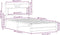 vidaXL - Bedframe - zonder - matras - 107x203 - cm - spaanplaat - bruin - eikenkleurig