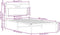vidaXL - Bedframe - zonder - matras - 107x203 - cm - spaanplaat - bruin - eikenkleurig