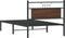 vidaXL - Bedframe - zonder - matras - 107x203 - cm - spaanplaat - bruin - eikenkleurig