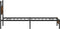 vidaXL - Bedframe - zonder - matras - 107x203 - cm - spaanplaat - gerookt