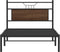 vidaXL - Bedframe - zonder - matras - 107x203 - cm - spaanplaat - bruin - eikenkleurig