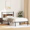 vidaXL - Bedframe - zonder - matras - 107x203 - cm - spaanplaat - bruin - eikenkleurig