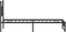 vidaXL - Bedframe - zonder - matras - 107x203 - cm - spaanplaat - bruin - eikenkleurig