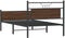 vidaXL - Bedframe - zonder - matras - 107x203 - cm - spaanplaat - bruin - eikenkleurig