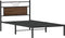 vidaXL - Bedframe - zonder - matras - 107x203 - cm - spaanplaat - bruin - eikenkleurig