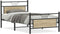 vidaXL - Bedframe - zonder - matras - 107x203cm - spaanplaat - sonoma - eikenkleurig