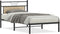 vidaXL - Bedframe - zonder - matras - 107x203cm - spaanplaat - sonoma - eikenkleurig