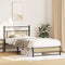 vidaXL - Bedframe - zonder - matras - 107x203cm - spaanplaat - sonoma - eikenkleurig