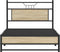 vidaXL - Bedframe - zonder - matras - 107x203cm - spaanplaat - sonoma - eikenkleurig