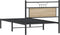 vidaXL - Bedframe - zonder - matras - 107x203cm - spaanplaat - sonoma - eikenkleurig