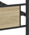 vidaXL - Bedframe - zonder - matras - 107x203cm - spaanplaat - sonoma - eikenkleurig
