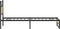 vidaXL - Bedframe - zonder - matras - 107x203cm - spaanplaat - sonoma - eikenkleurig