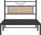 vidaXL - Bedframe - zonder - matras - 107x203cm - spaanplaat - sonoma - eikenkleurig