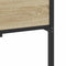 vidaXL - Bedframe - zonder - matras - 107x203cm - spaanplaat - sonoma - eikenkleurig