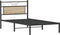 vidaXL - Bedframe - zonder - matras - 107x203cm - spaanplaat - sonoma - eikenkleurig